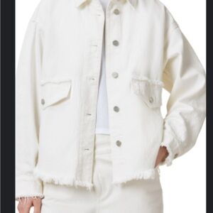 All Saints Denim White Oversized Shacket - Never Worn